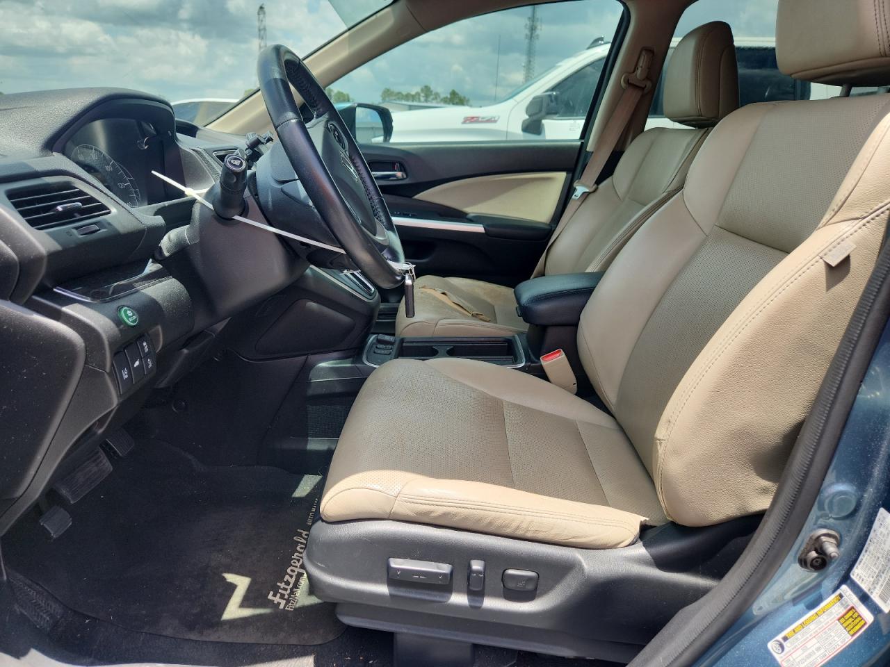 2015 Honda Cr-v Touring Blue vin: 5J6RM3H98FL015122
