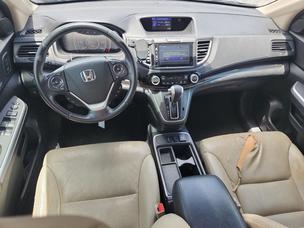 2015 Honda Cr-v Touring Blue vin: 5J6RM3H98FL015122
