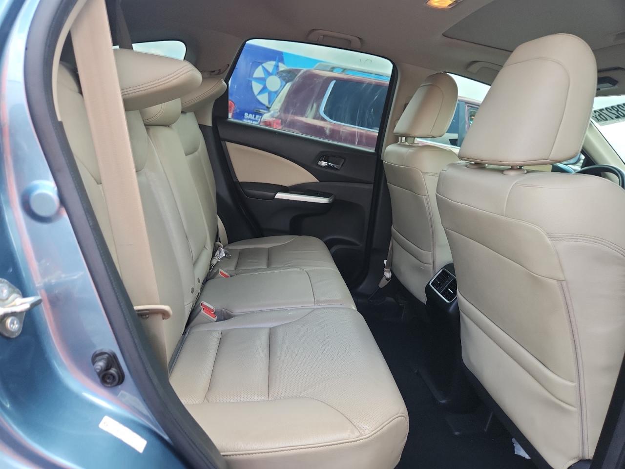 2015 Honda Cr-v Touring Blue vin: 5J6RM3H98FL015122