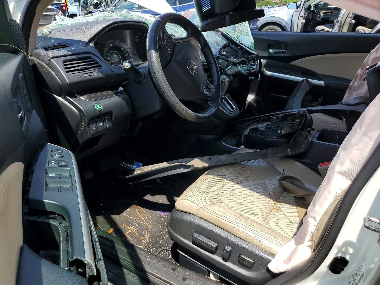 2015 Honda Cr-v Touring Белый vin: 5J6RM3H99FL006204