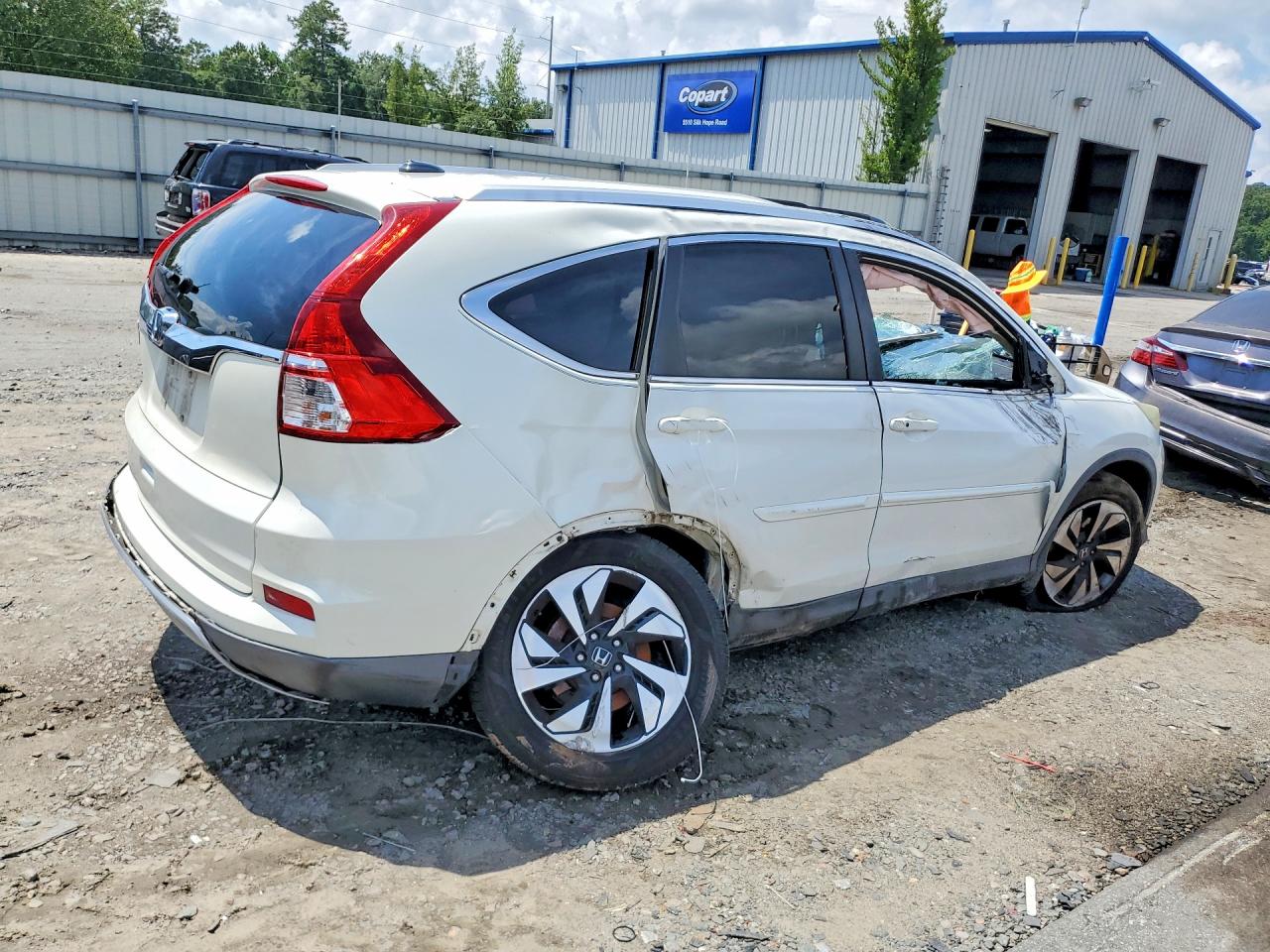 2015 Honda Cr-v Touring Белый vin: 5J6RM3H99FL006204