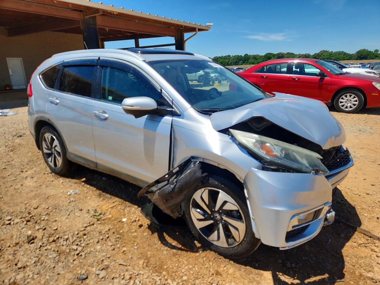 2016 Honda Cr-v Touring Silver vin: 5J6RM3H9XGL018606