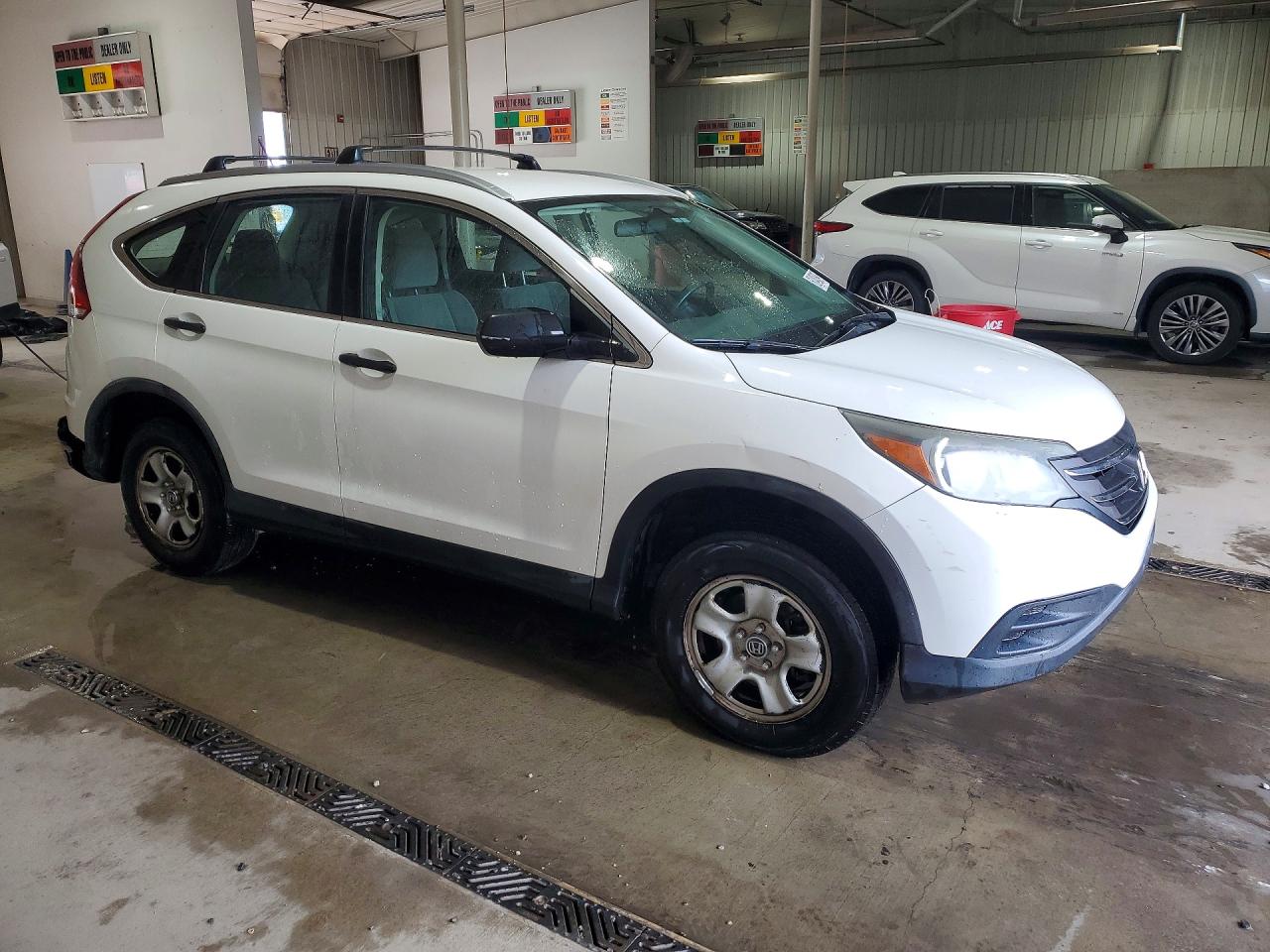 2012 Honda Cr-v Lx White vin: 5J6RM4H30CL023633