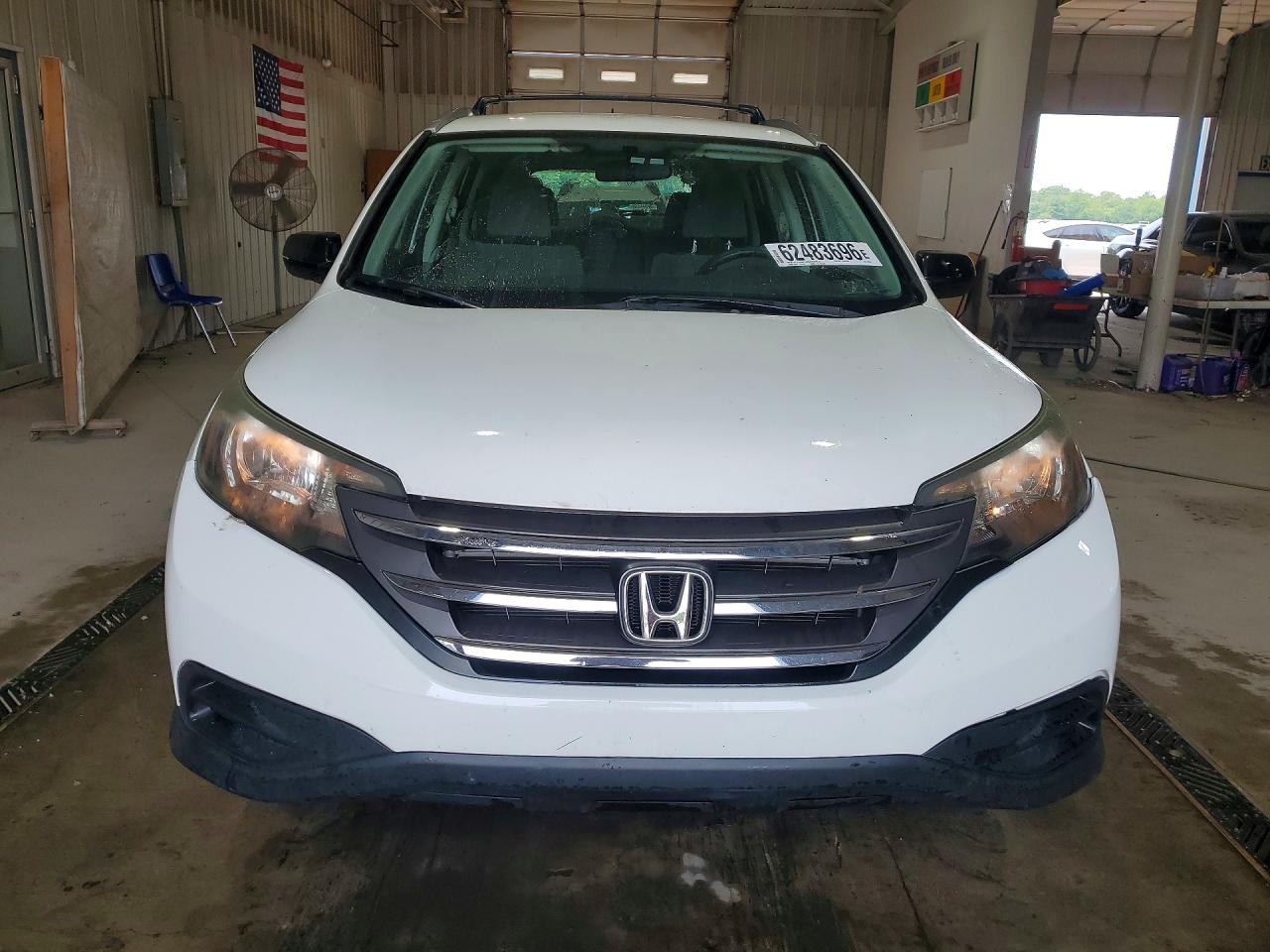 2012 Honda Cr-v Lx White vin: 5J6RM4H30CL023633