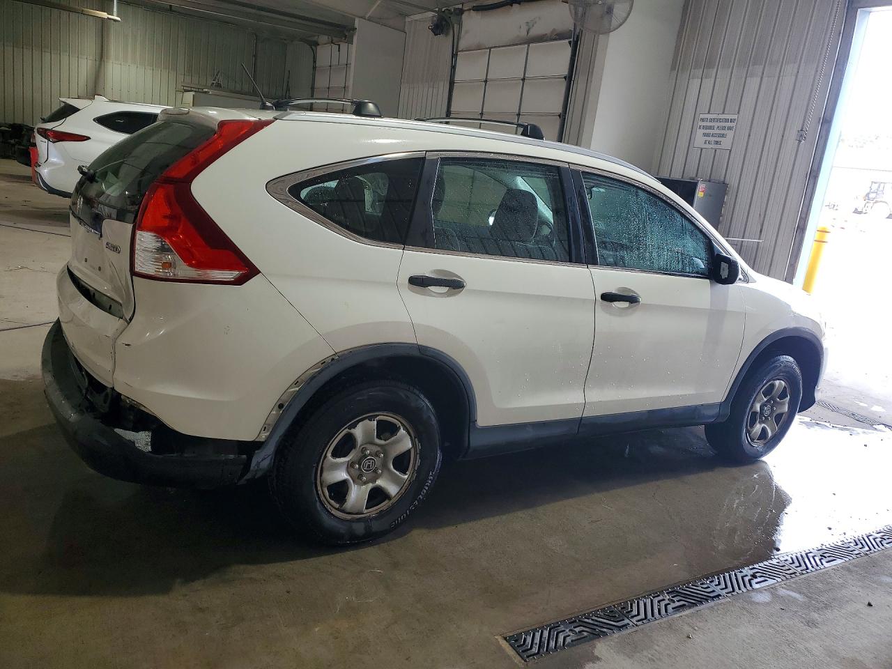 2012 Honda Cr-v Lx White vin: 5J6RM4H30CL023633