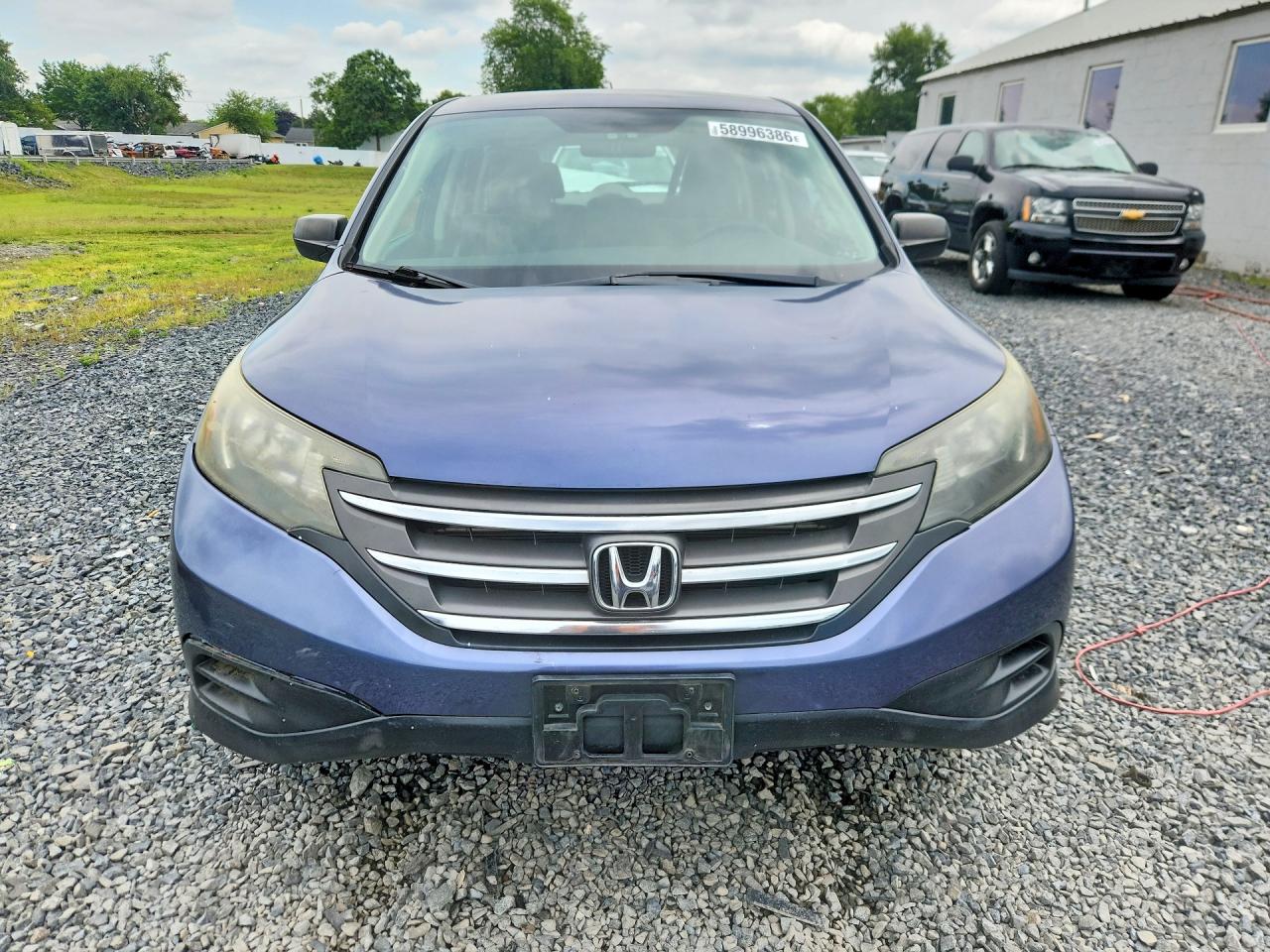 2012 Honda Cr-v Lx Blue vin: 5J6RM4H30CL073674