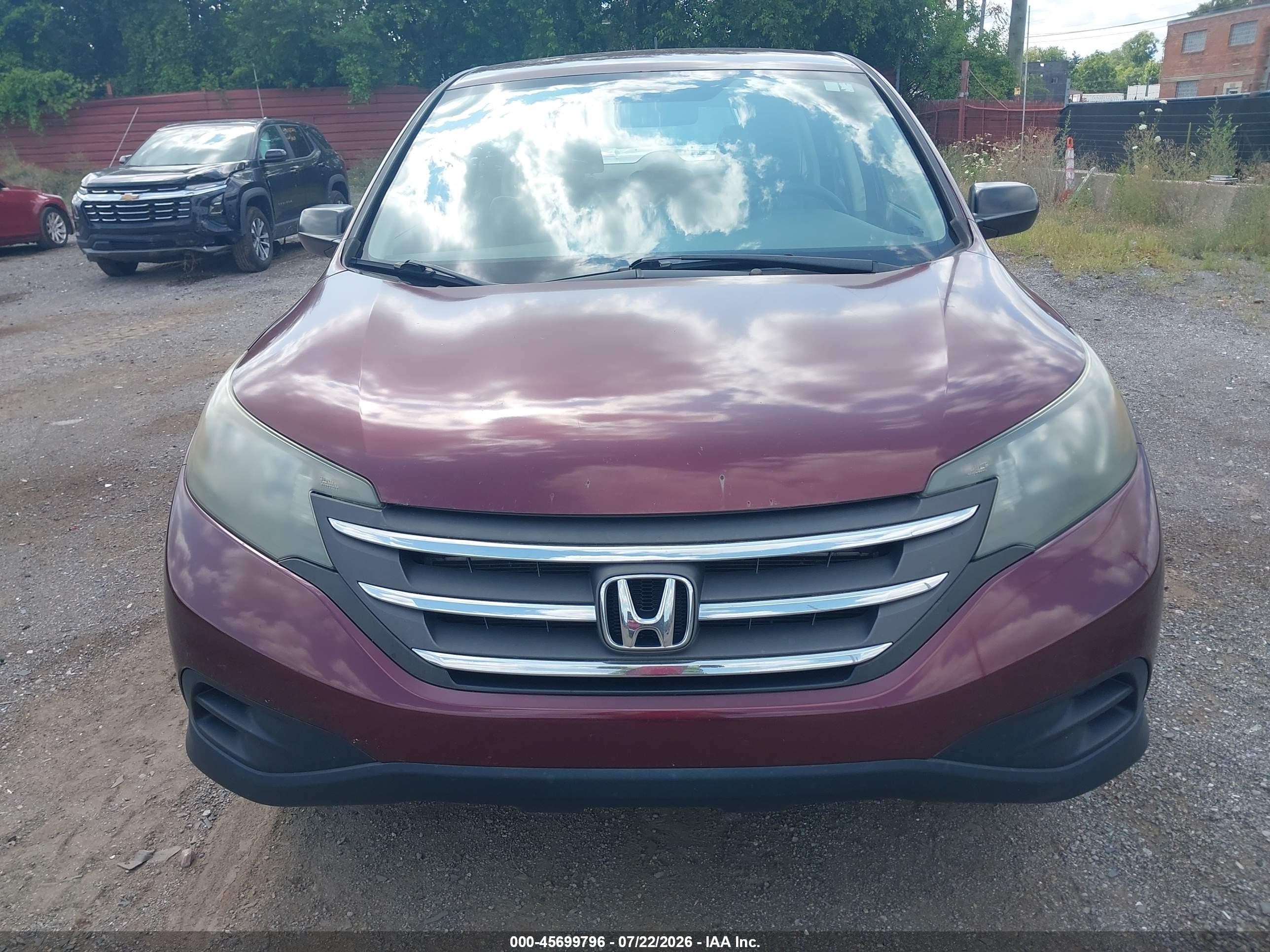 2012 Honda Cr-v Lx Purple vin: 5J6RM4H30CL078809