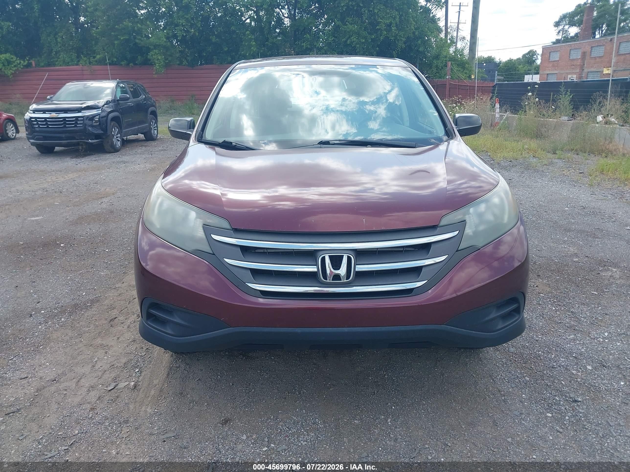 2012 Honda Cr-v Lx Purple vin: 5J6RM4H30CL078809