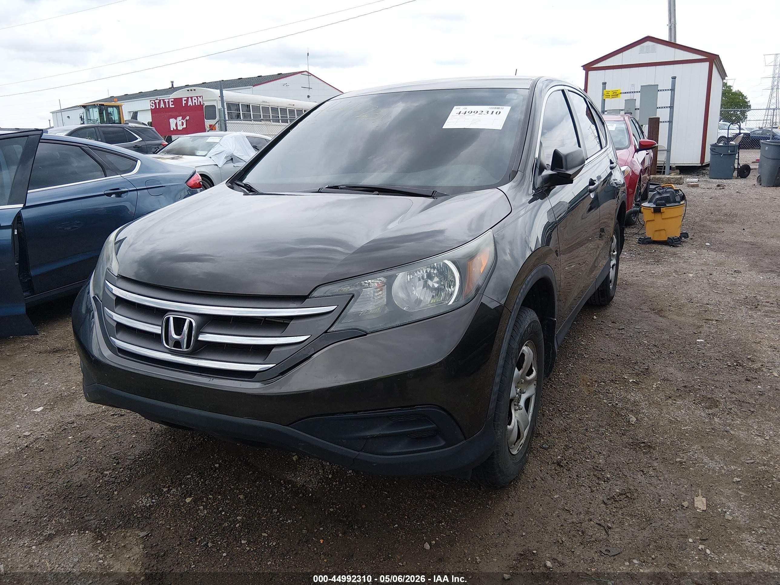 2013 Honda Cr-v Lx Dark Brown vin: 5J6RM4H30DL003268