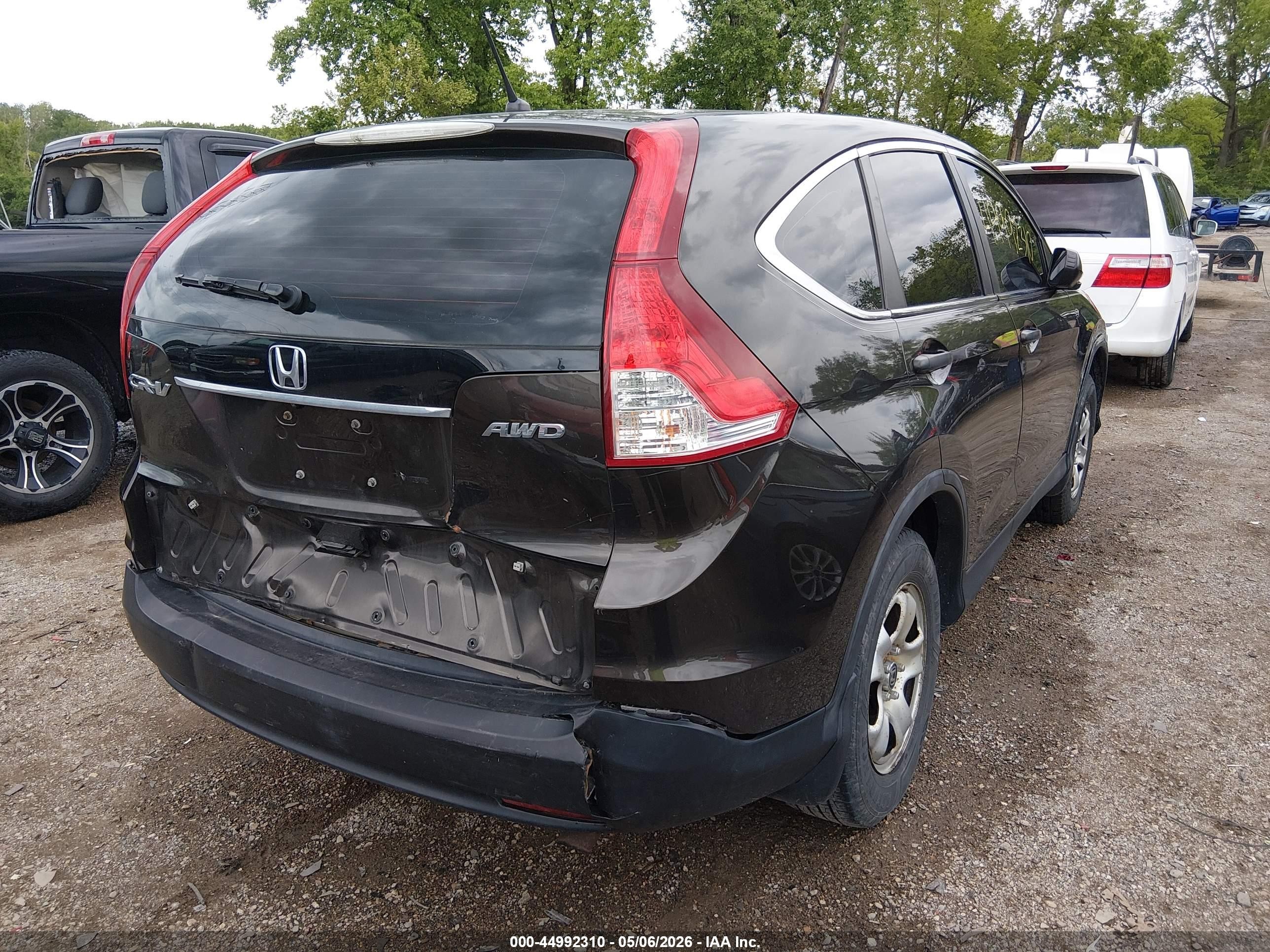 2013 Honda Cr-v Lx Dark Brown vin: 5J6RM4H30DL003268