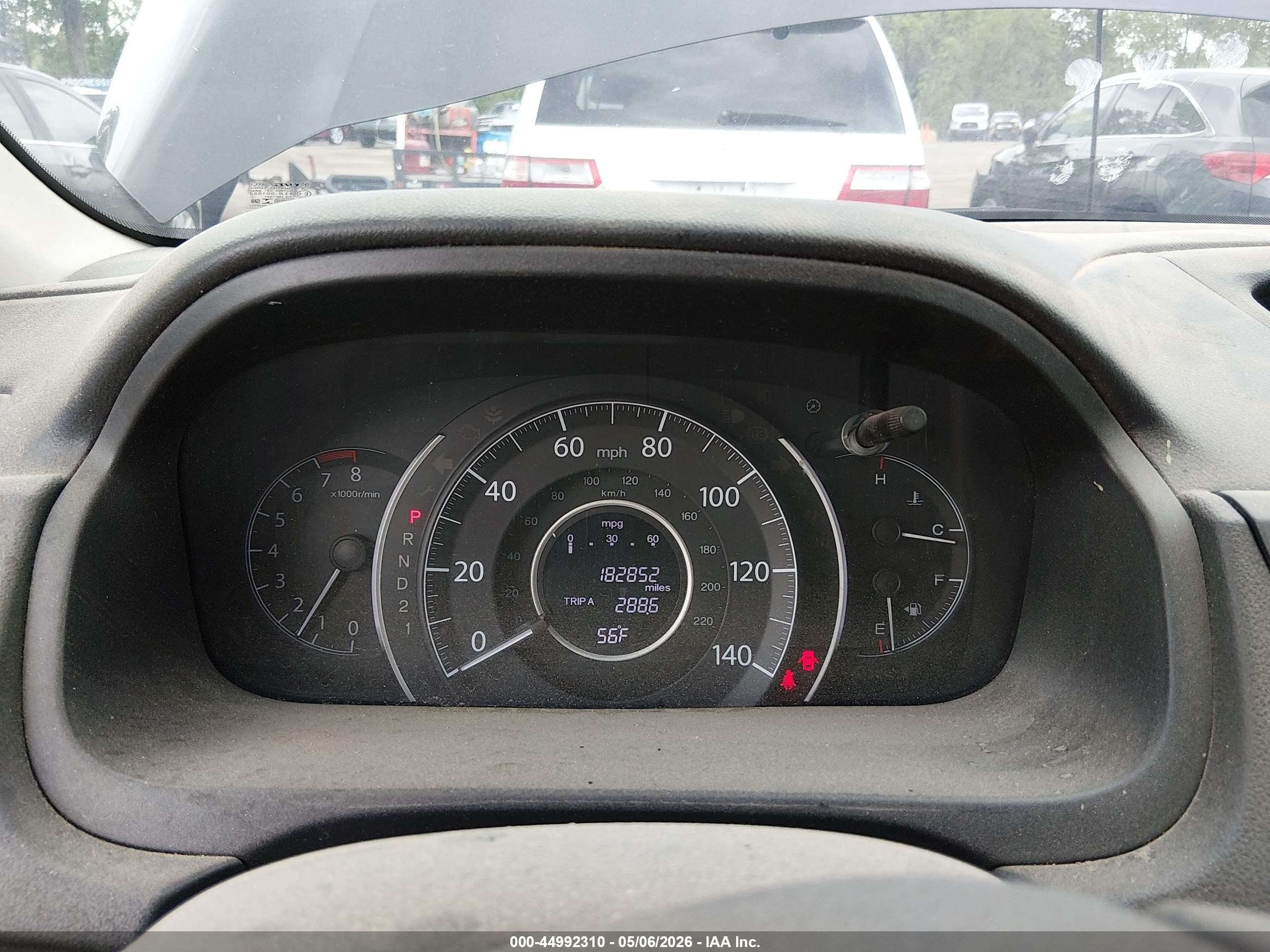 2013 Honda Cr-v Lx Dark Brown vin: 5J6RM4H30DL003268