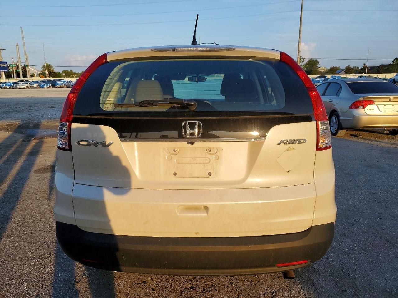 2013 Honda Cr-v Lx White vin: 5J6RM4H30DL006963