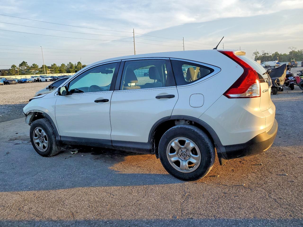 2013 Honda Cr-v Lx White vin: 5J6RM4H30DL006963
