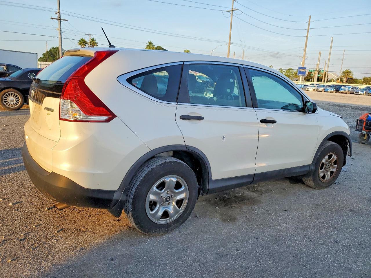 2013 Honda Cr-v Lx White vin: 5J6RM4H30DL006963