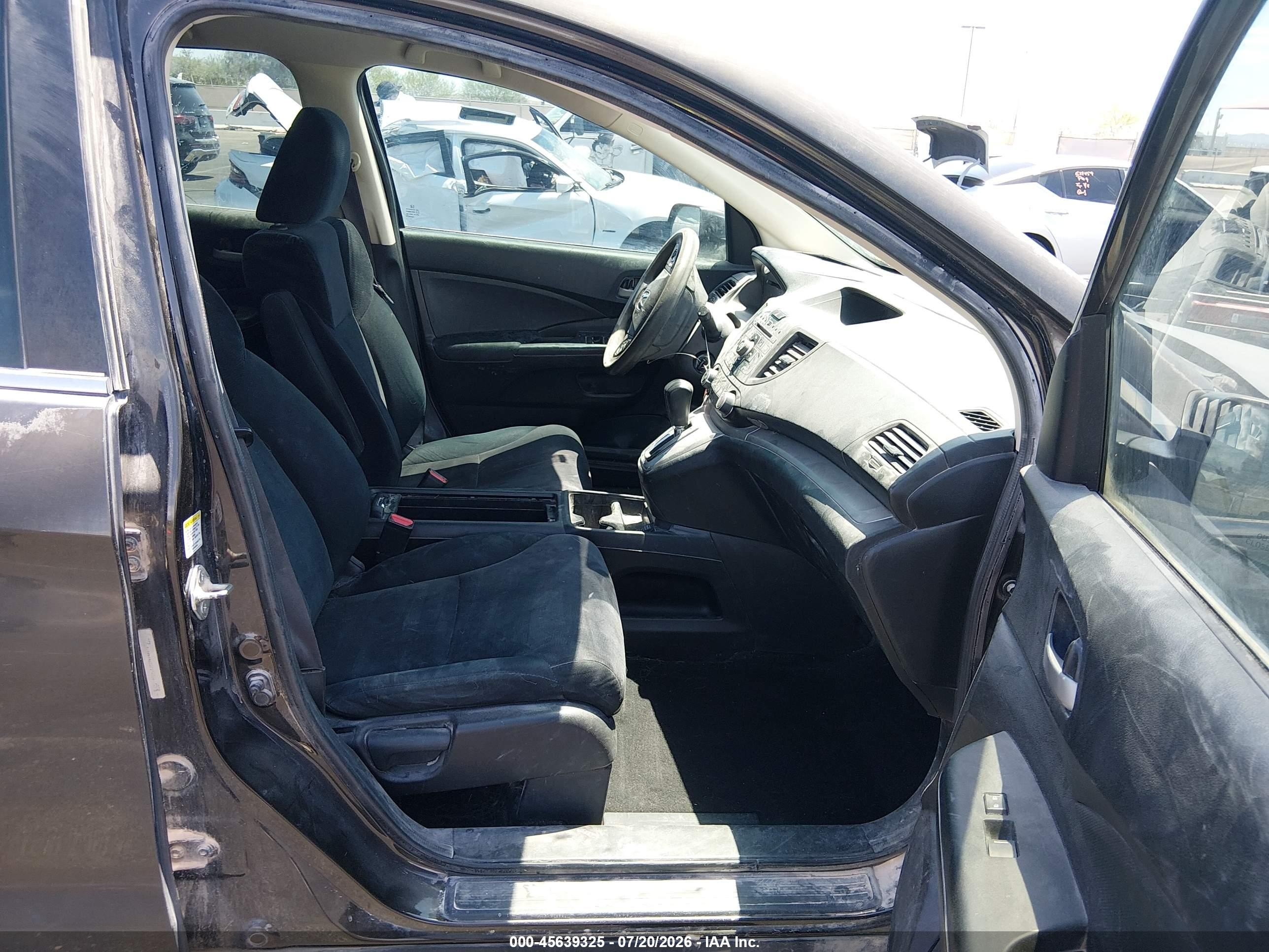 2013 Honda Cr-v Lx Gray vin: 5J6RM4H30DL009314