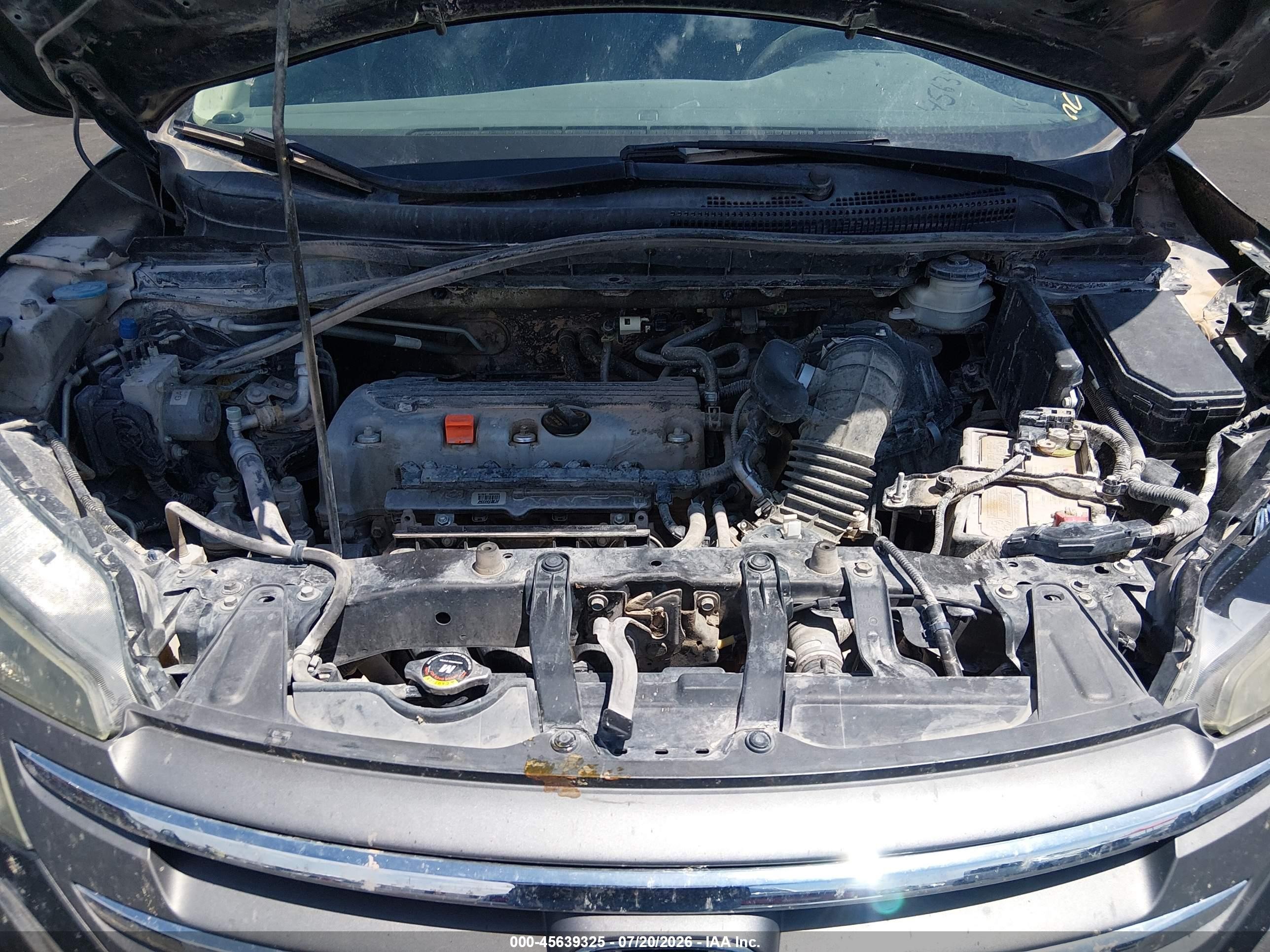 2013 Honda Cr-v Lx Gray vin: 5J6RM4H30DL009314