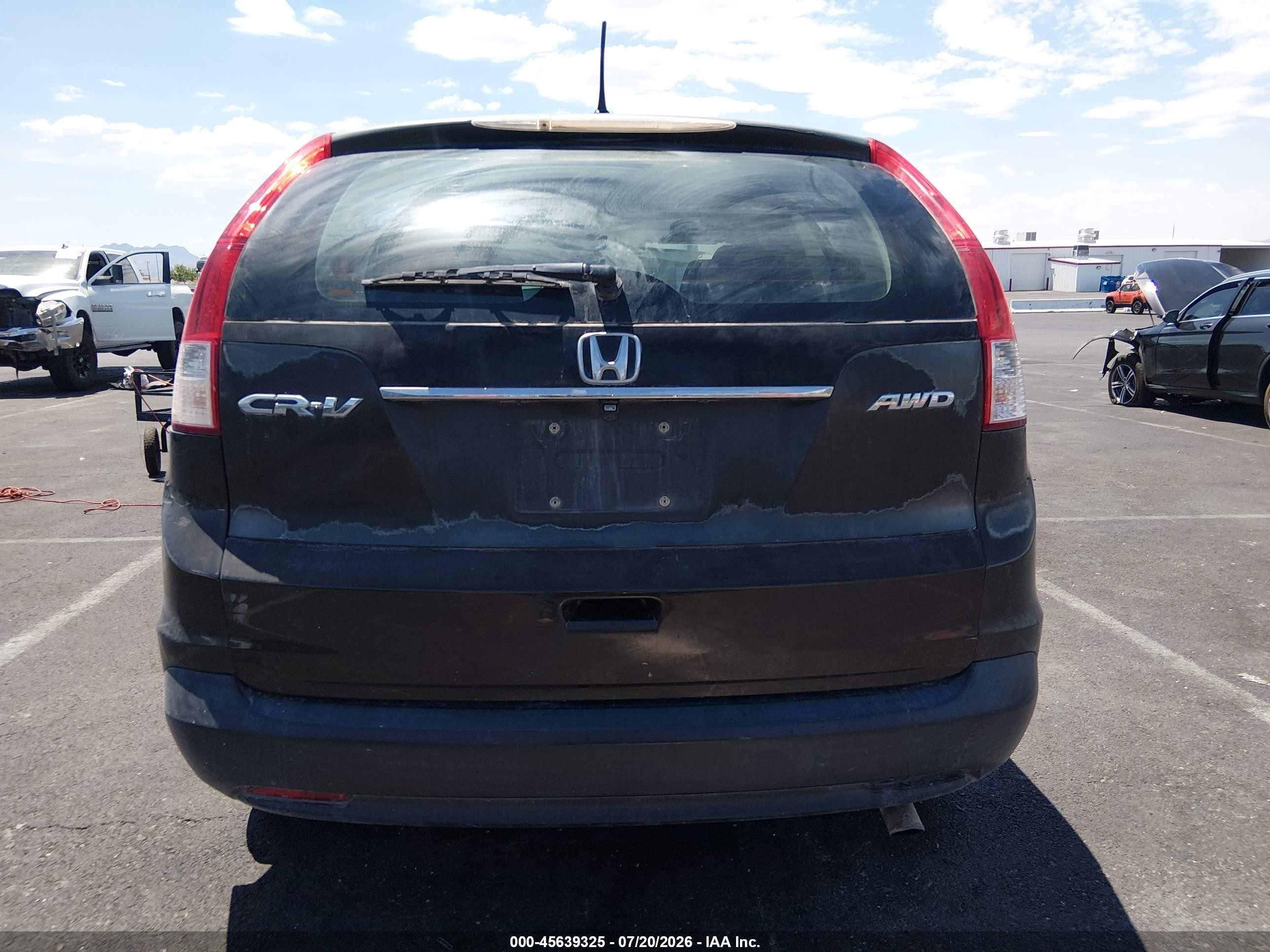 2013 Honda Cr-v Lx Gray vin: 5J6RM4H30DL009314