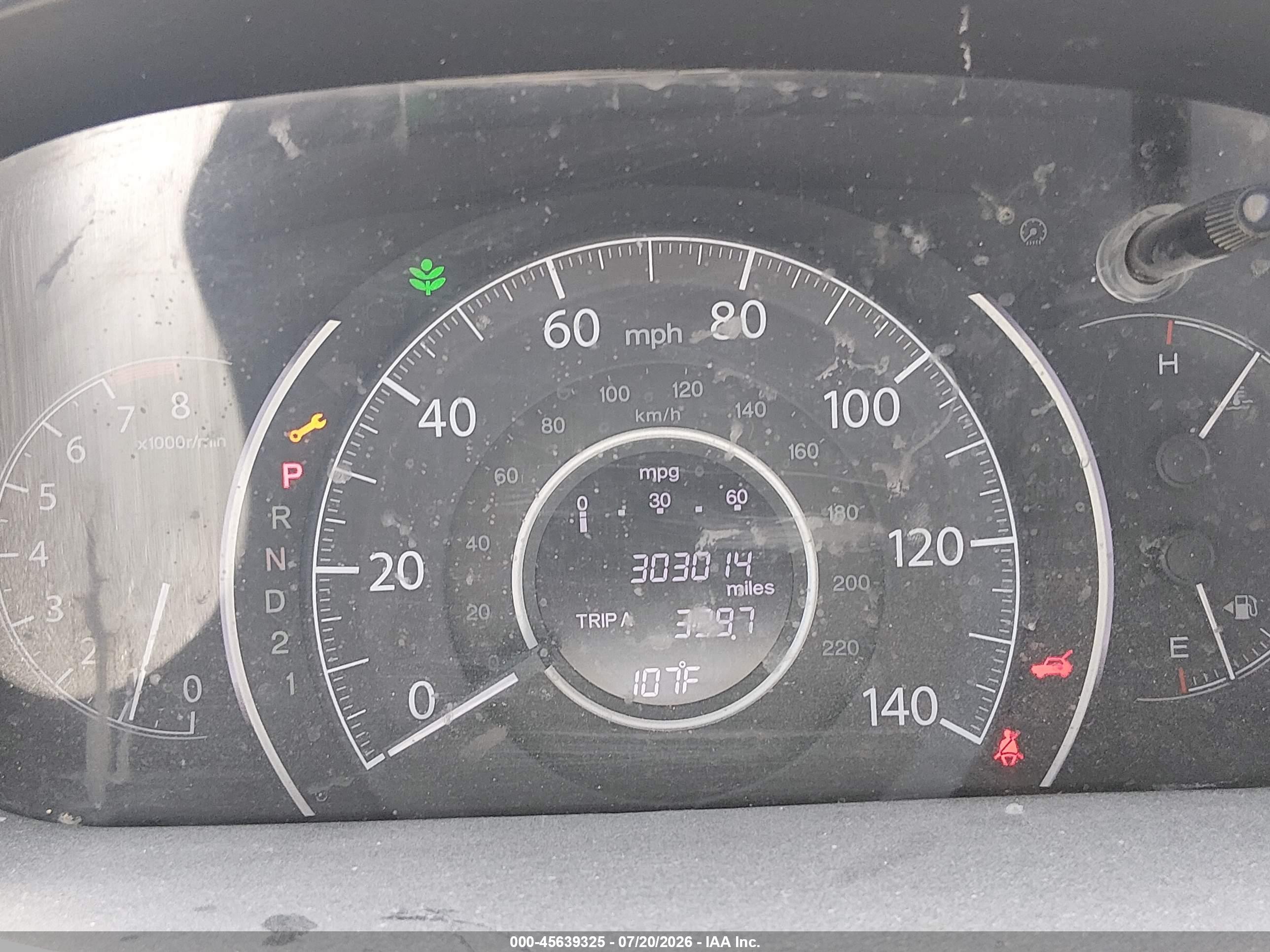 2013 Honda Cr-v Lx Gray vin: 5J6RM4H30DL009314