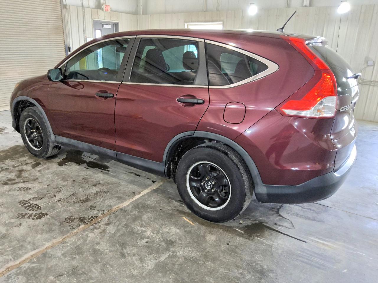 2013 Honda Cr-v Lx Burgundy vin: 5J6RM4H30DL010012