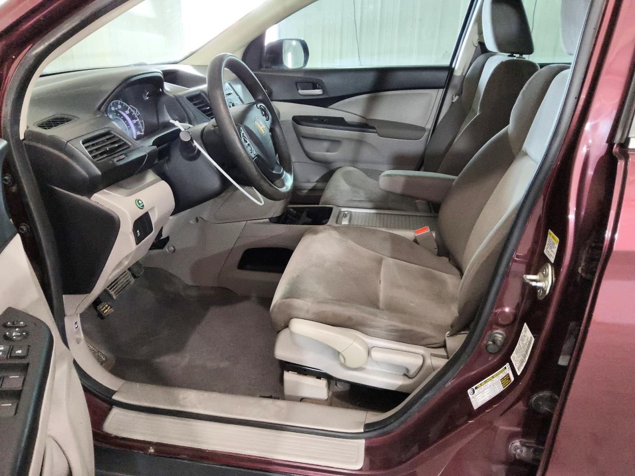 2013 Honda Cr-v Lx Burgundy vin: 5J6RM4H30DL010012
