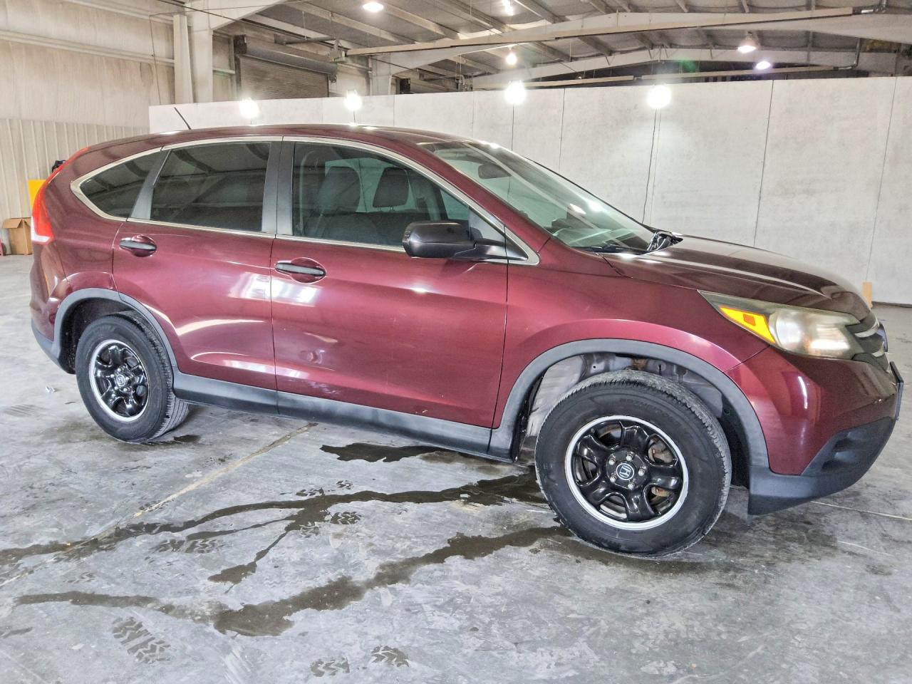 2013 Honda Cr-v Lx Burgundy vin: 5J6RM4H30DL010012