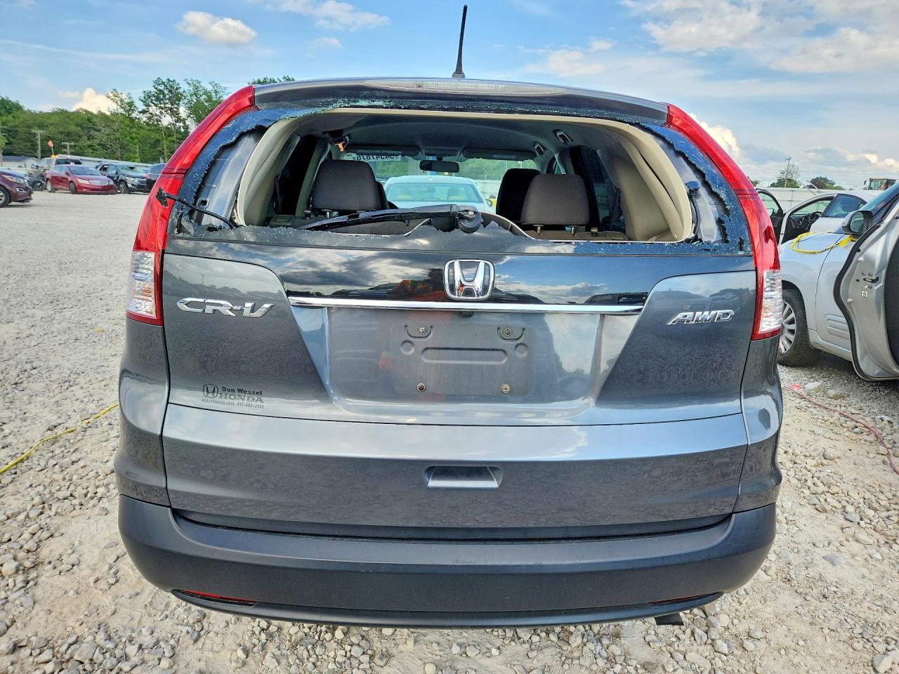 2013 Honda Cr-v Lx Charcoal vin: 5J6RM4H30DL016070