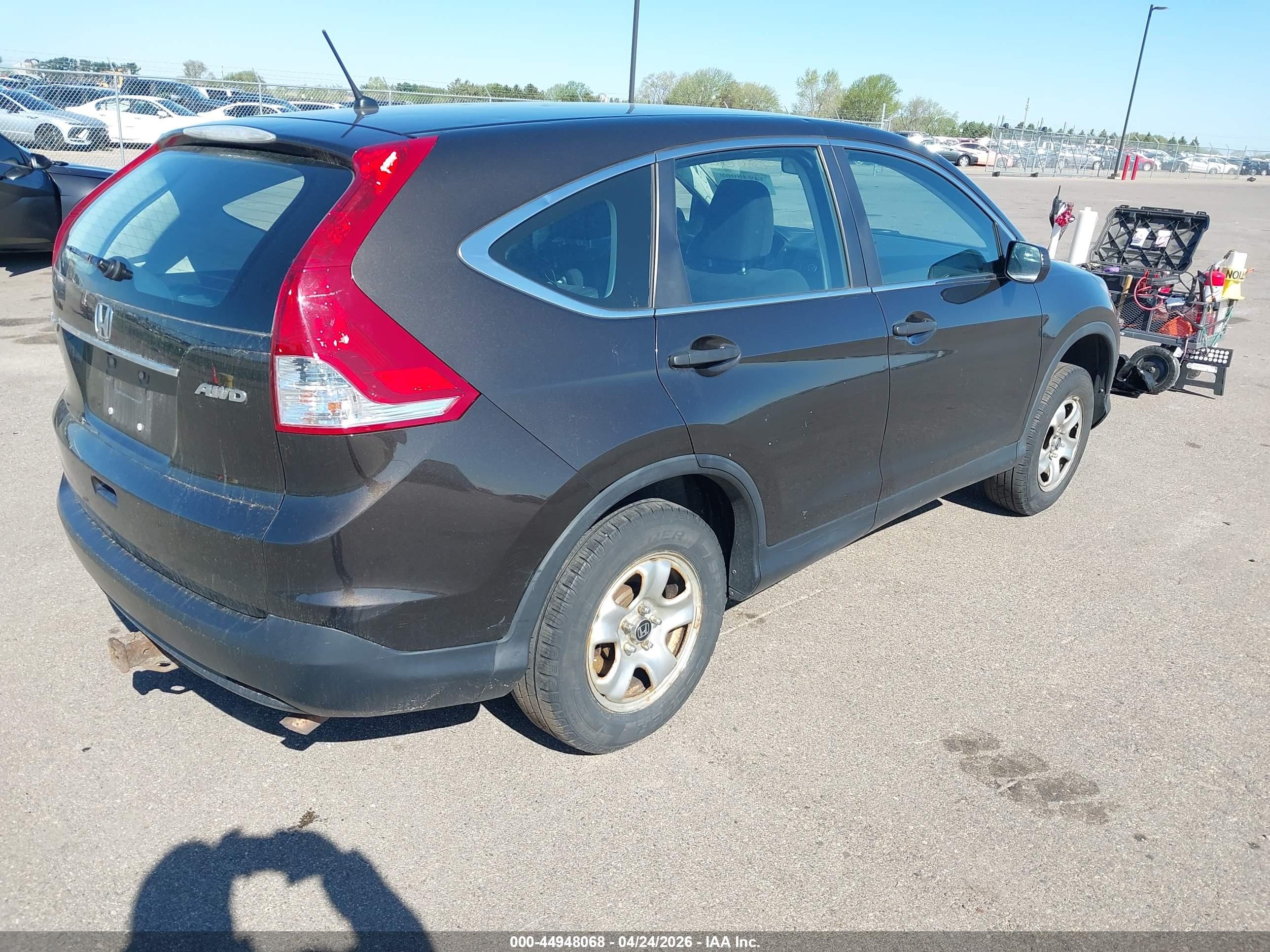 2013 Honda Cr-v Lx Коричневый vin: 5J6RM4H30DL025044