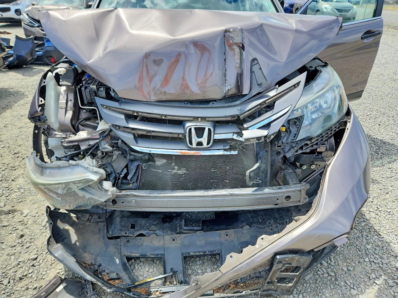 2013 Honda Cr-v Lx Серый vin: 5J6RM4H30DL030969