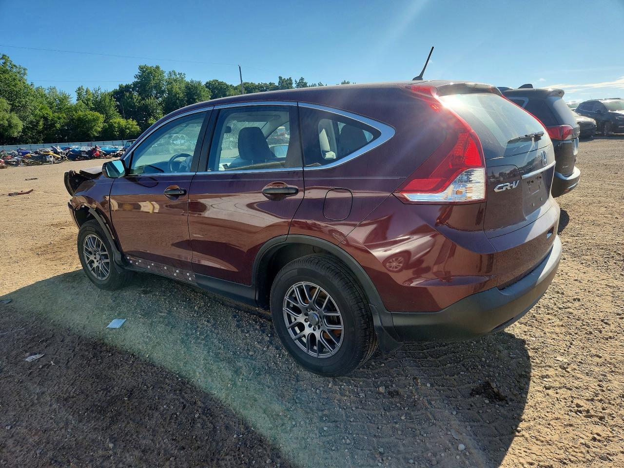 2014 Honda Cr-v Lx Бордовый vin: 5J6RM4H30EL005250