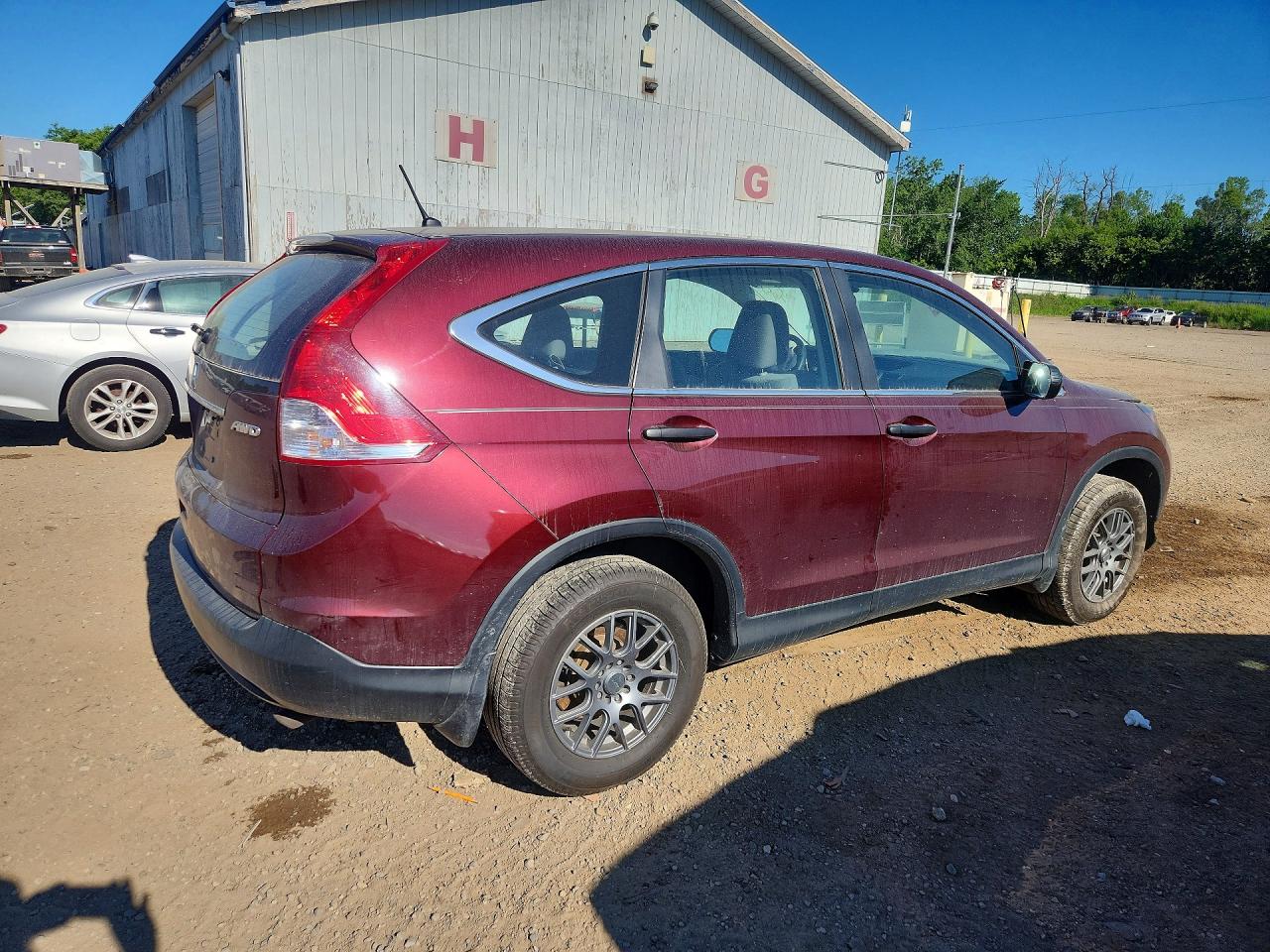 2014 Honda Cr-v Lx Бордовый vin: 5J6RM4H30EL005250
