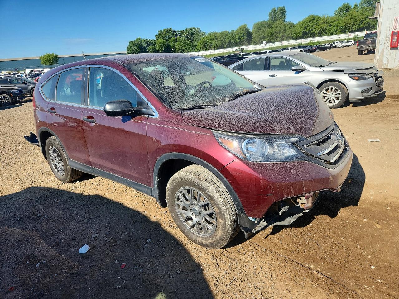 2014 Honda Cr-v Lx Бордовый vin: 5J6RM4H30EL005250