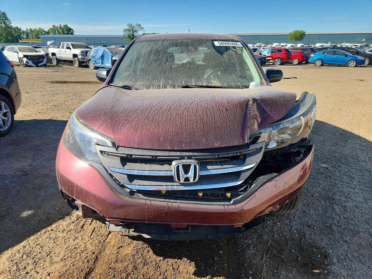2014 Honda Cr-v Lx Бордовый vin: 5J6RM4H30EL005250