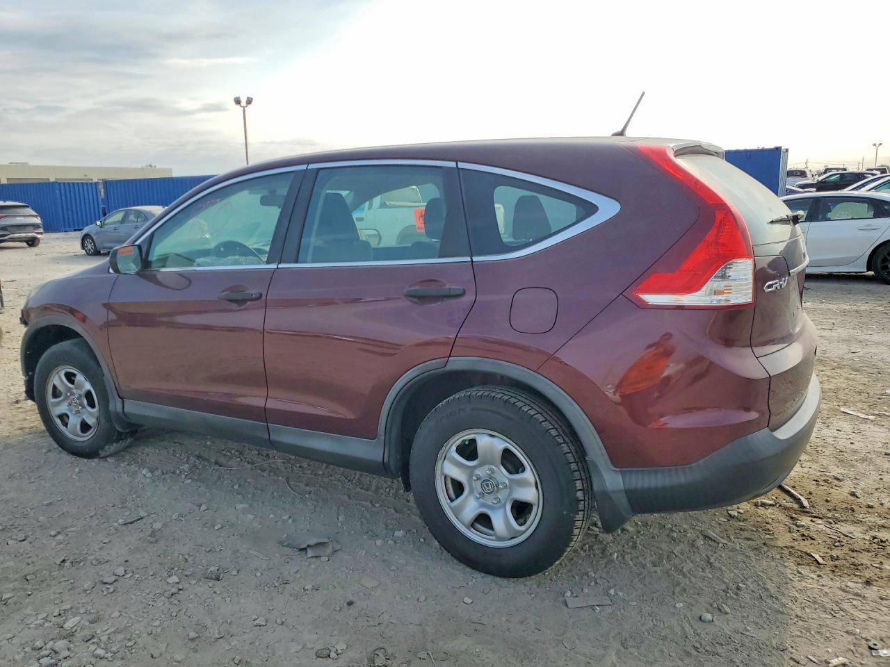 2014 Honda Cr-v Lx Burgundy vin: 5J6RM4H30EL011730