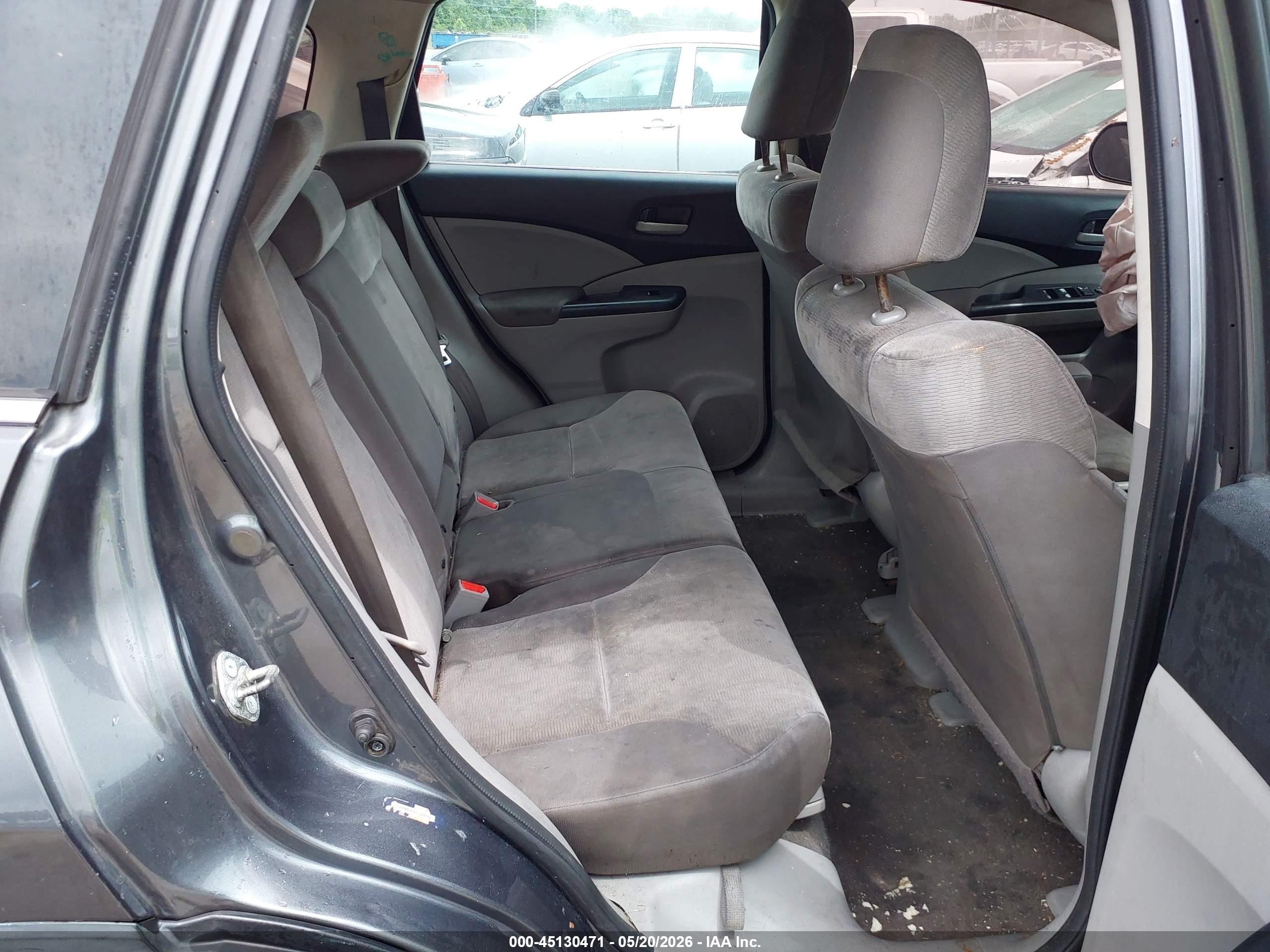 2014 Honda Cr-v Lx Gray vin: 5J6RM4H30EL056554