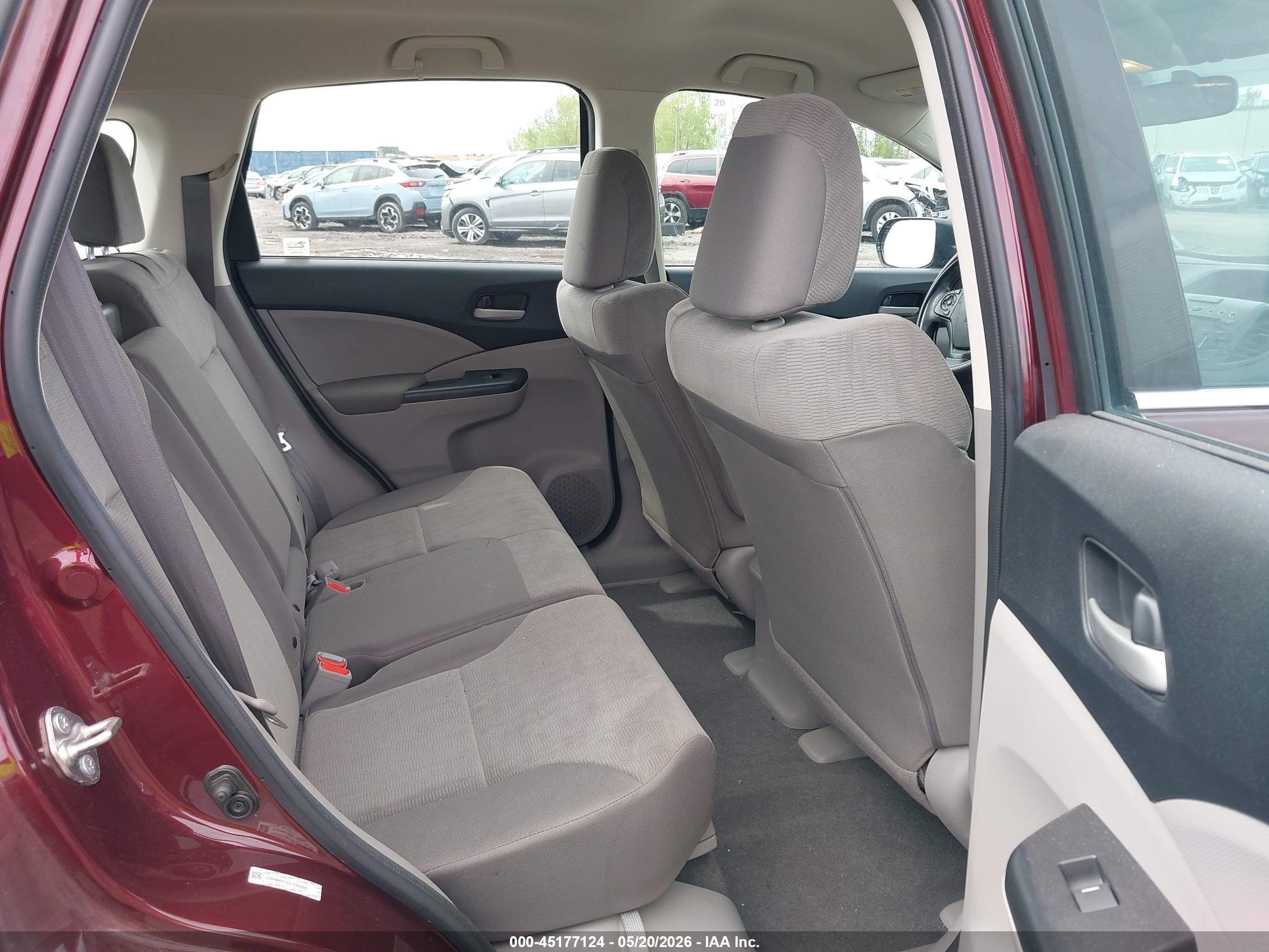 2014 Honda Cr-v Lx Red vin: 5J6RM4H30EL059566