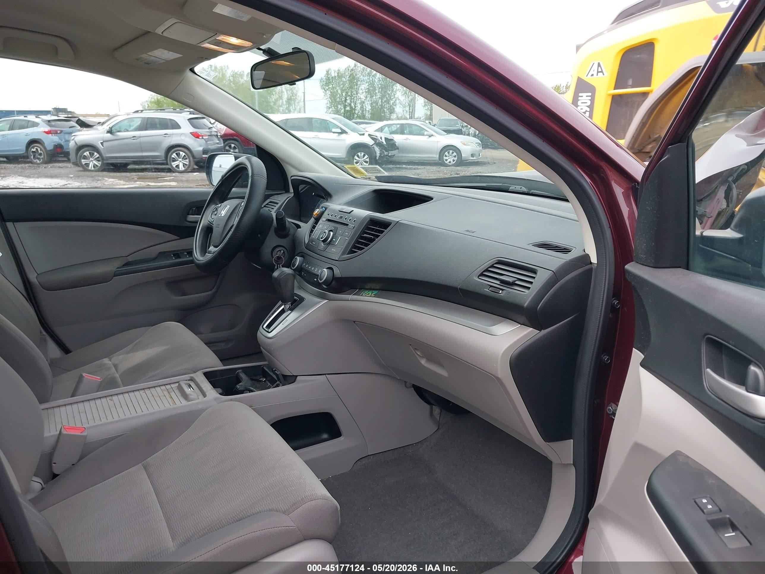 2014 Honda Cr-v Lx Red vin: 5J6RM4H30EL059566