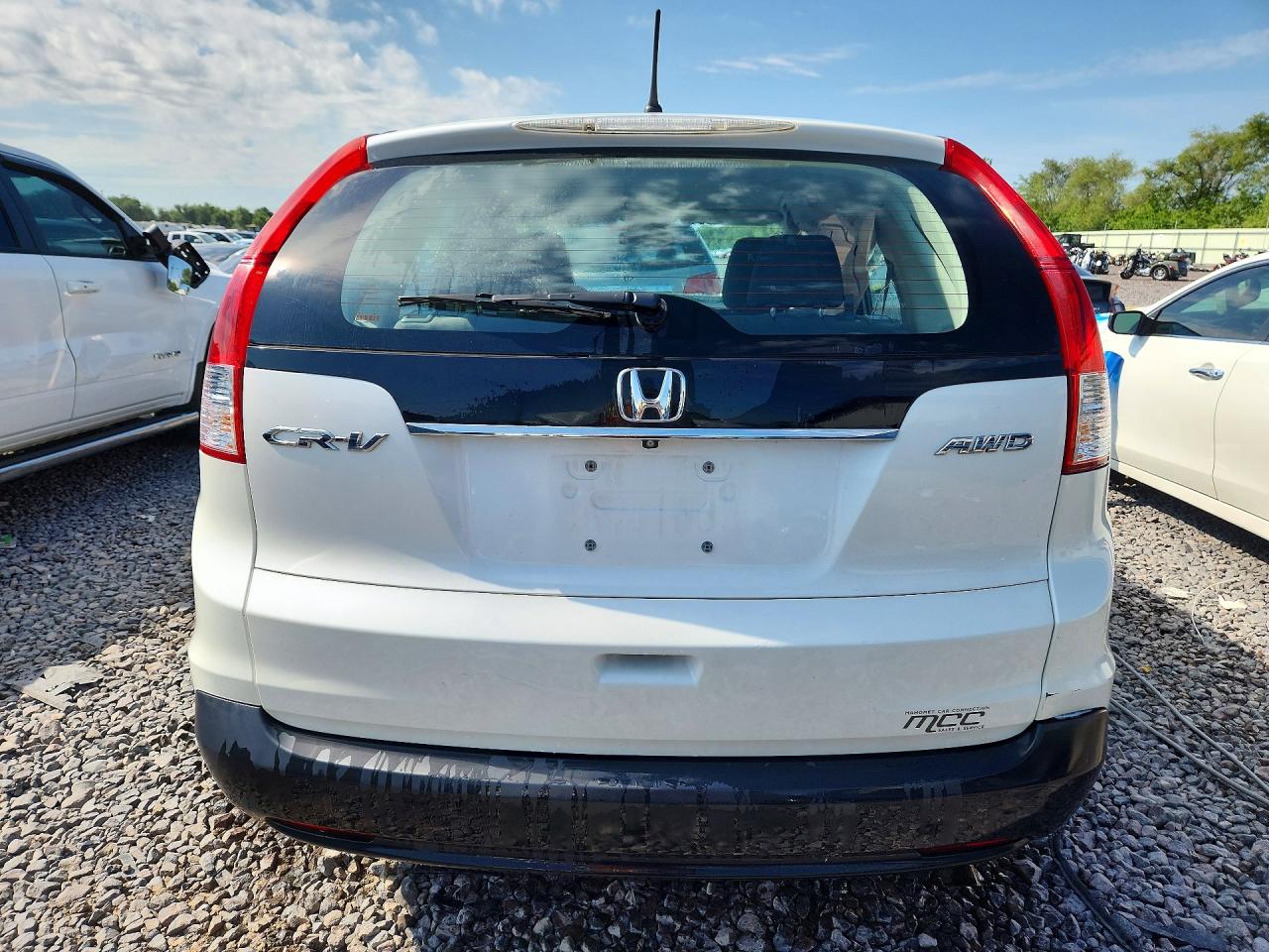 2014 Honda Cr-v Lx White vin: 5J6RM4H30EL062256