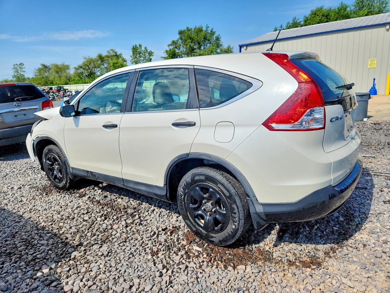 2014 Honda Cr-v Lx White vin: 5J6RM4H30EL062256