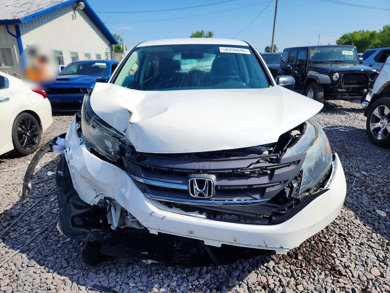 2014 Honda Cr-v Lx White vin: 5J6RM4H30EL062256