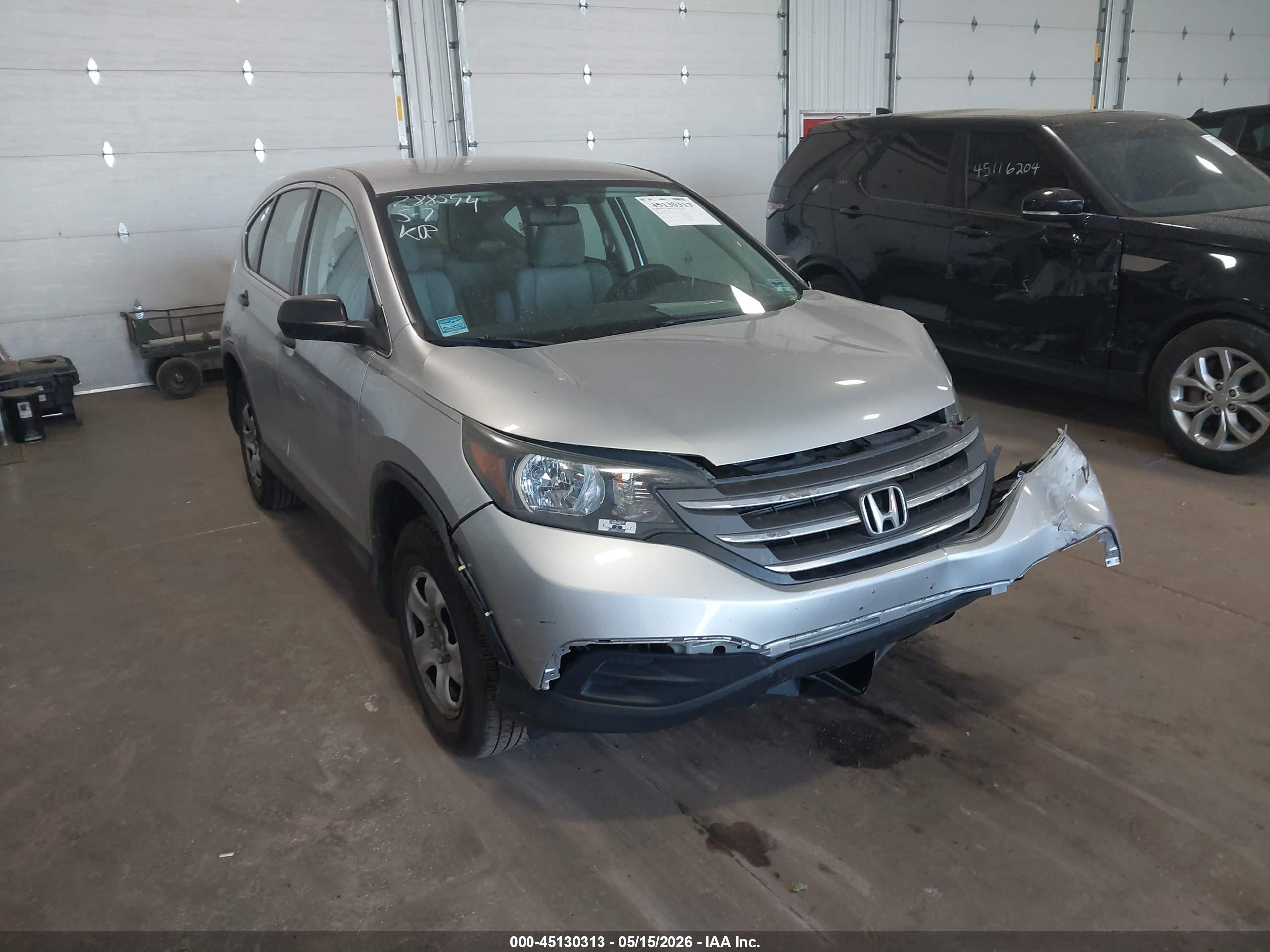 2014 Honda Cr-v Lx Silver vin: 5J6RM4H30EL070809