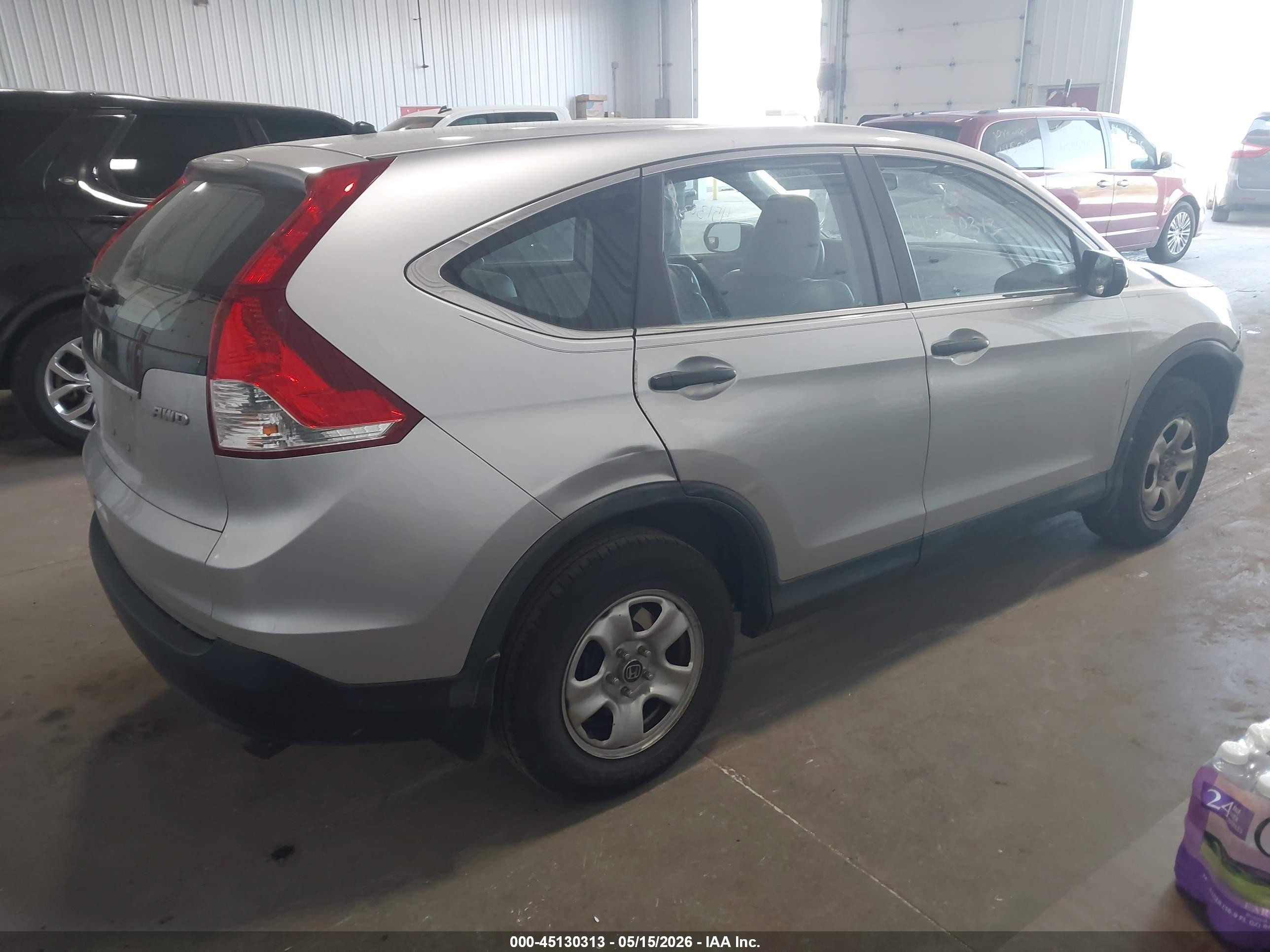 2014 Honda Cr-v Lx Silver vin: 5J6RM4H30EL070809