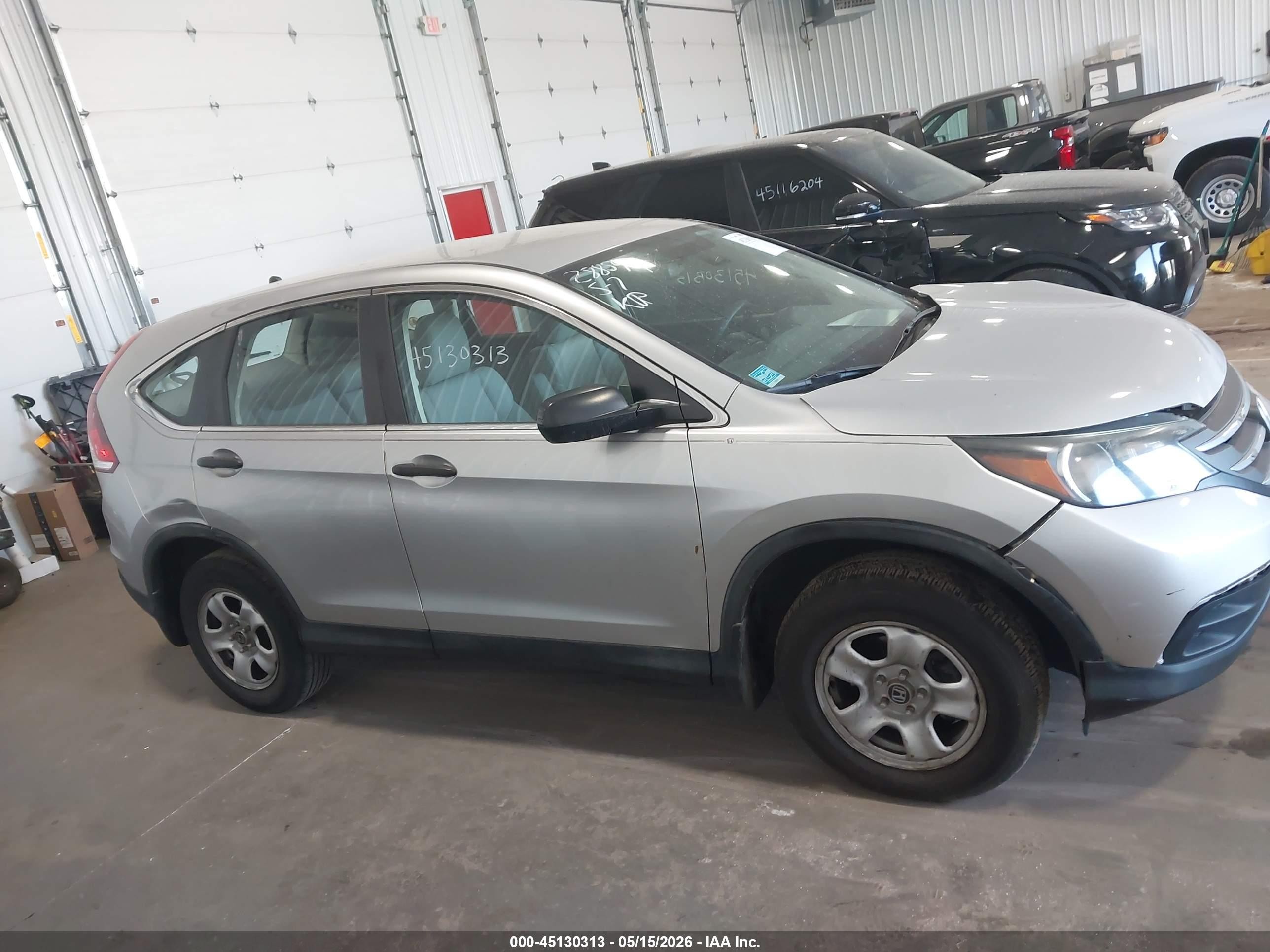 2014 Honda Cr-v Lx Silver vin: 5J6RM4H30EL070809