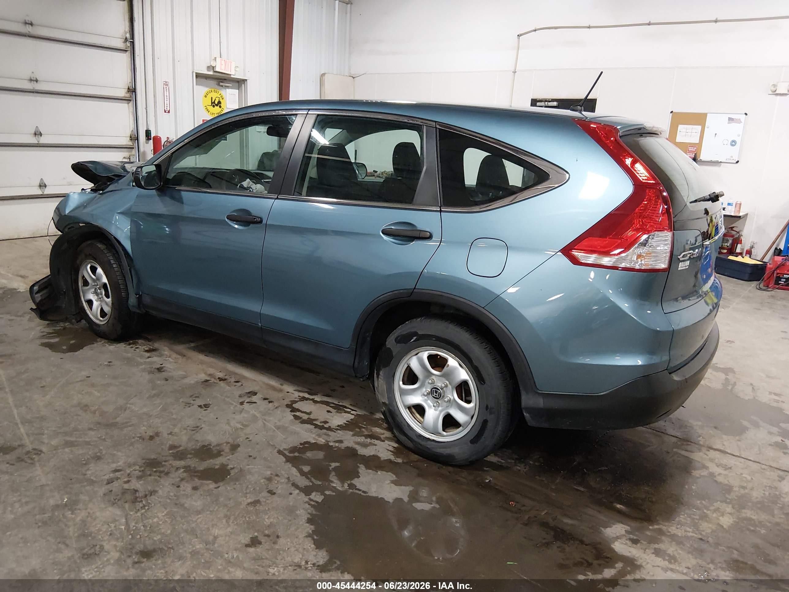 2014 Honda Cr-v Lx Blue vin: 5J6RM4H30EL096214