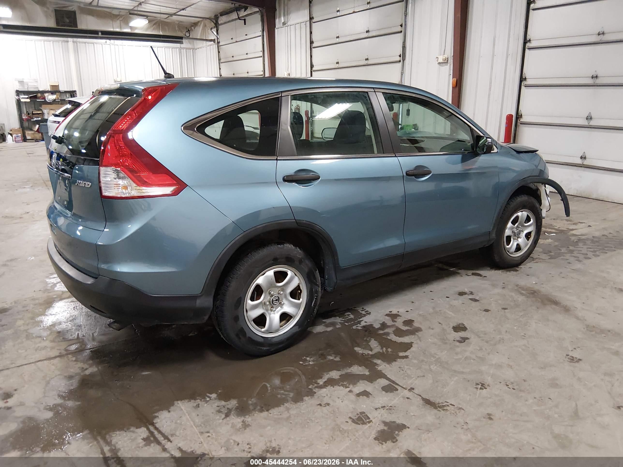 2014 Honda Cr-v Lx Blue vin: 5J6RM4H30EL096214