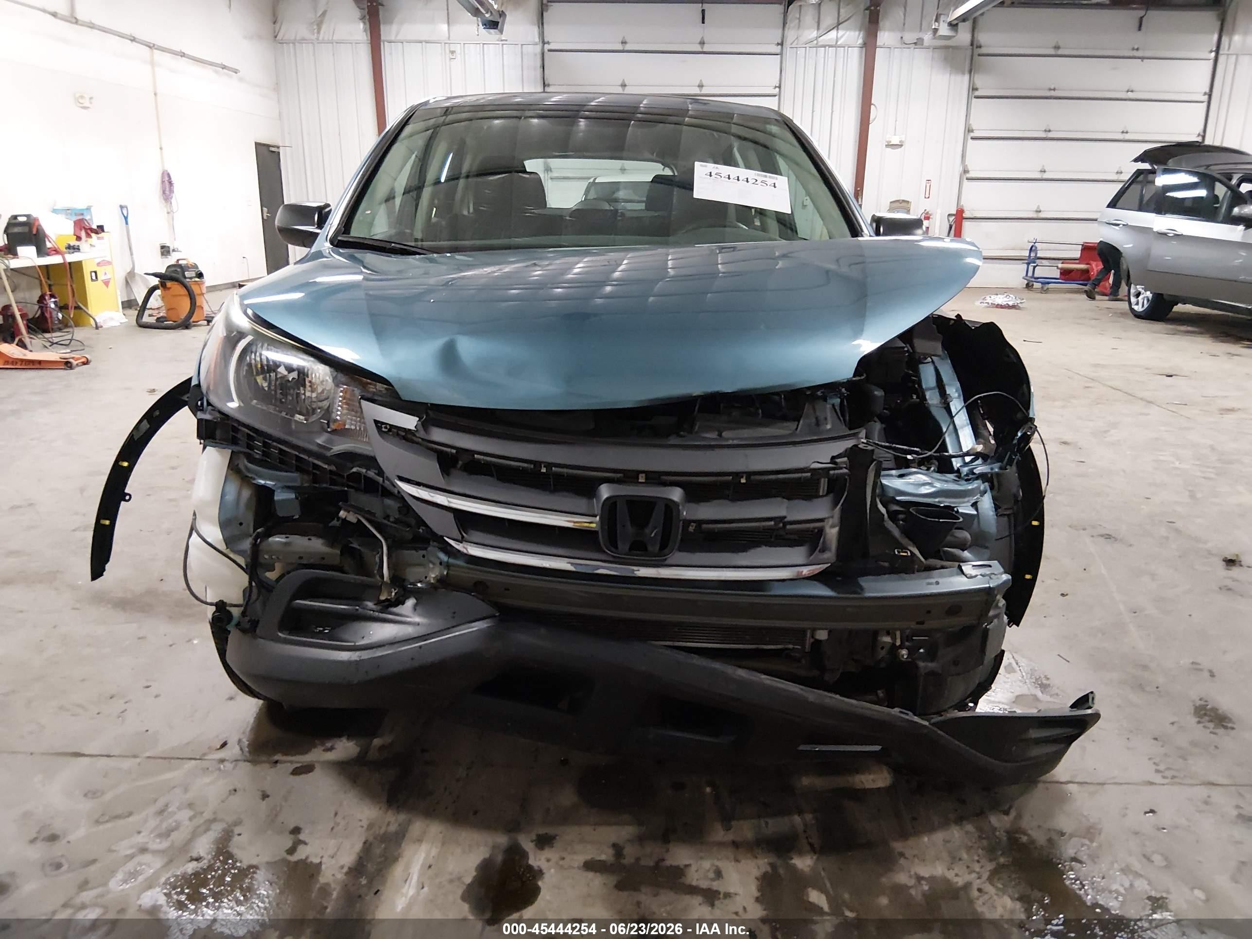 2014 Honda Cr-v Lx Blue vin: 5J6RM4H30EL096214