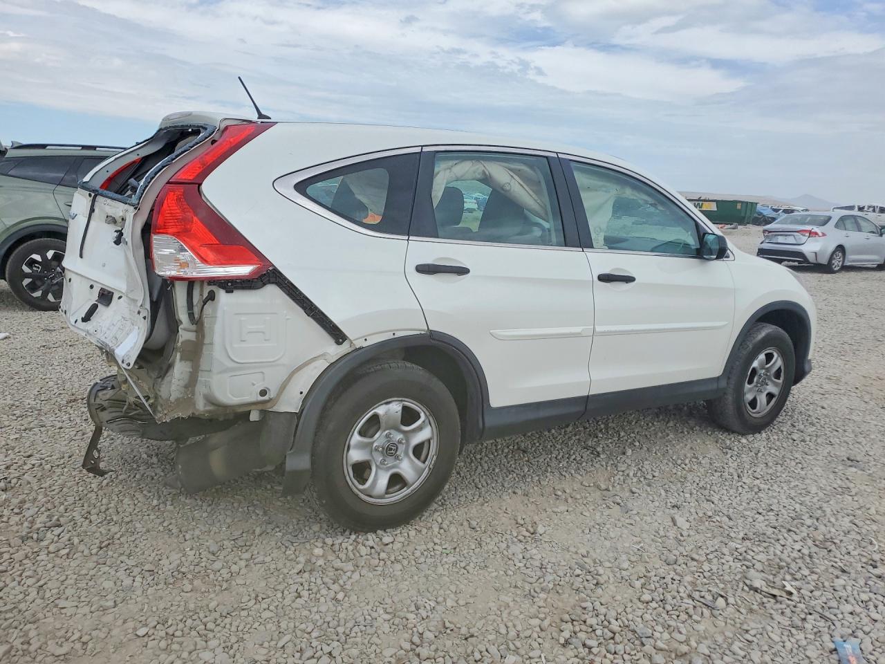 2014 Honda Cr-v Lx Белый vin: 5J6RM4H30EL098562