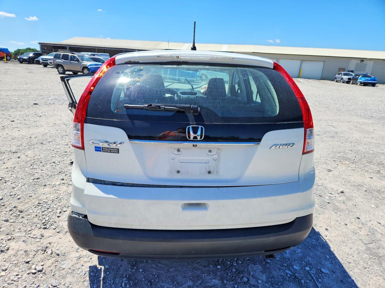 2014 Honda Crv Awd White vin: 5J6RM4H30EL113304