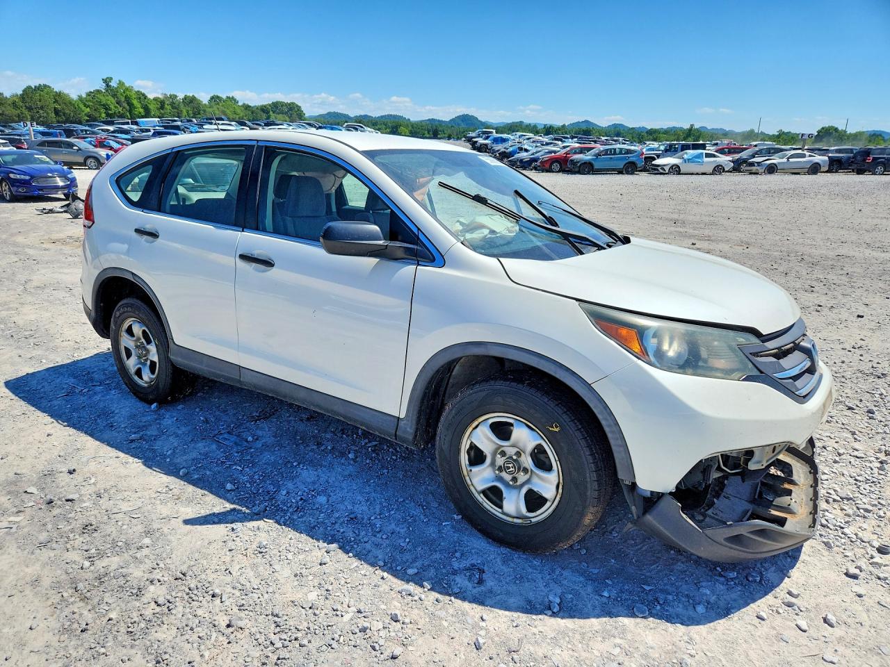 2014 Honda Crv Awd White vin: 5J6RM4H30EL113304