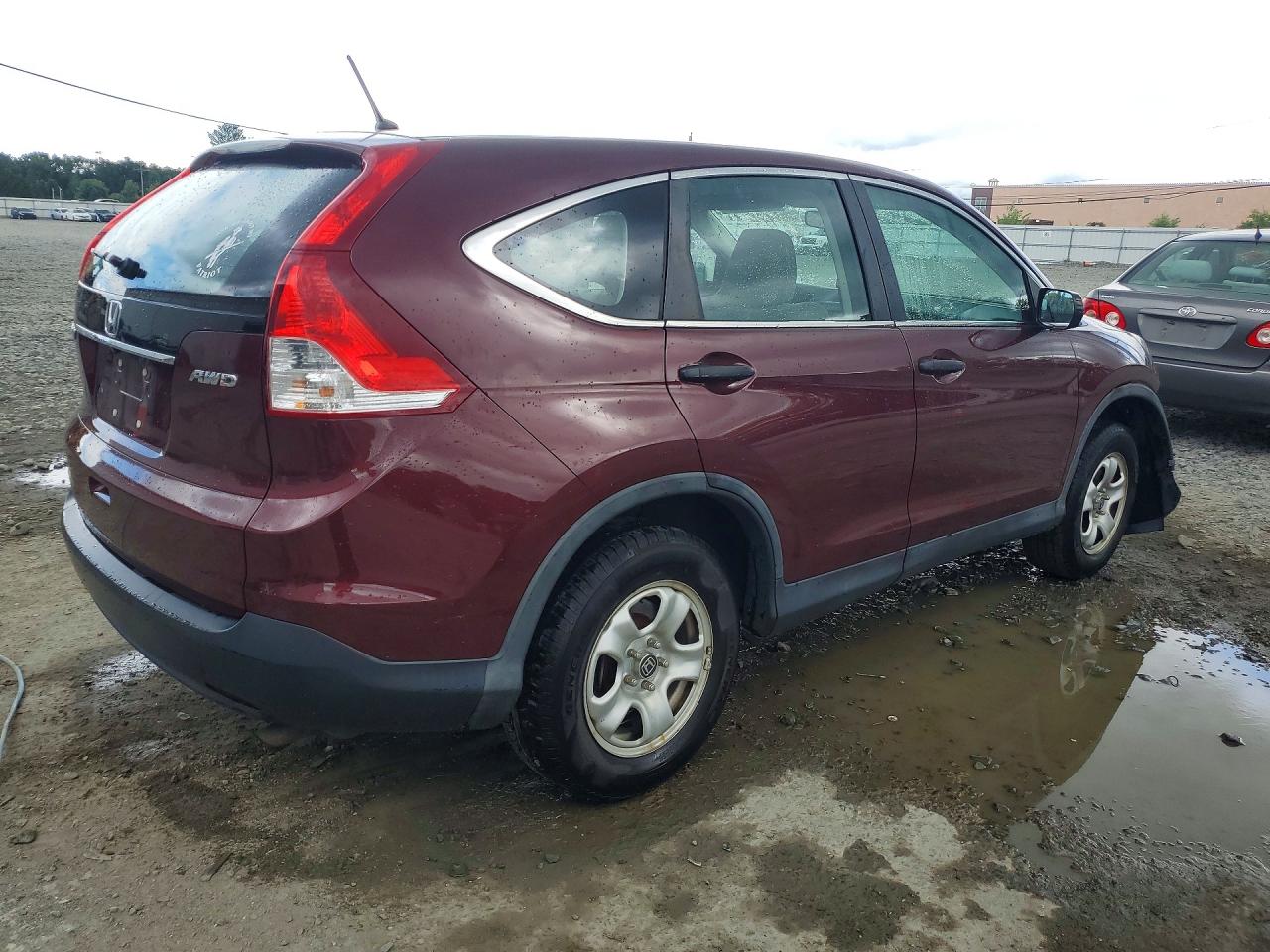 2014 Honda Cr-v Lx Burgundy vin: 5J6RM4H30EL118356