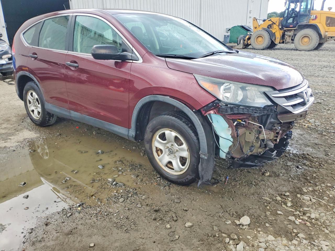 2014 Honda Cr-v Lx Burgundy vin: 5J6RM4H30EL118356